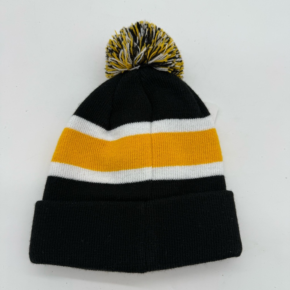 NWT Kids Pittsburgh Steelers Knit Beanie with Pom - Picture 2 of 2